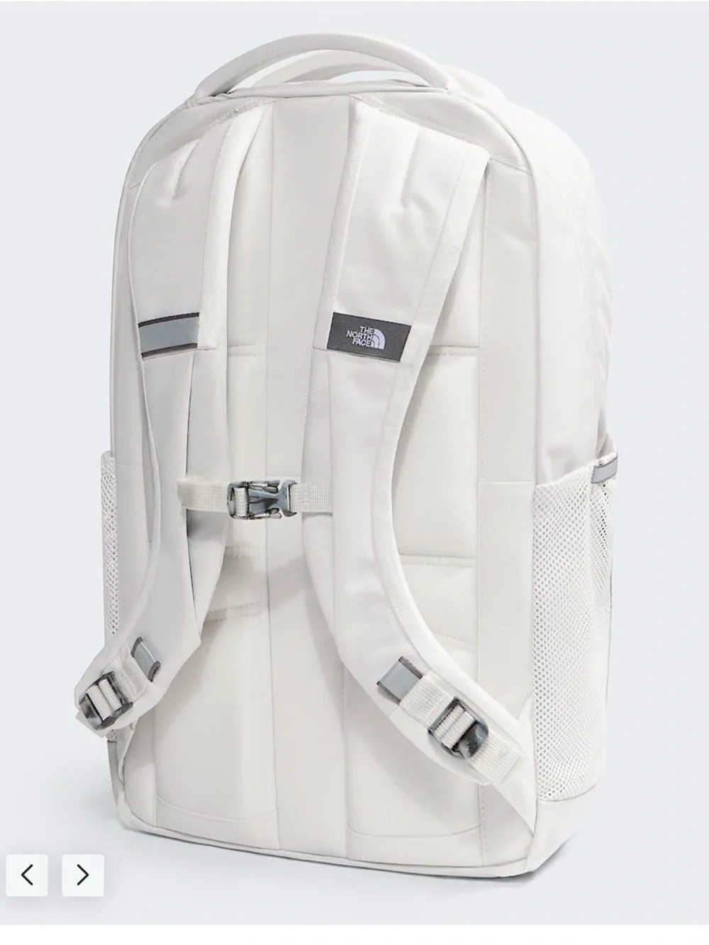 The North Face Jester Luxe Women's Backpack in White with Rose Gold 27L